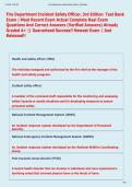Fire Department Incident Safety Officer&comma; 3rd Edition  Test Bank  Exam &vert; Most Recent Exam Actual Complete Real Exam  Questions And Correct Answers &lpar;Verified Answers&rpar; Already  Graded A&plus; &vert;&vert; Guaranteed Success&excl;&excl; Newest Exam &vert; Just  Released&excl;&excl; 