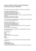 NUR 3112 EXAM 1 PRACTICE QUESTIONS WITH VERIFIED ACCURATE ANSWERS