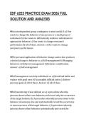 EDF 6223 PRACTICE EXAM 2026 FULL SOLUTION AND ANALYSIS