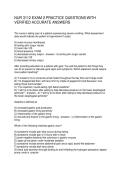 NUR 3112 EXAM 2 PRACTICE QUESTIONS WITH VERIFIED ACCURATE ANSWERS