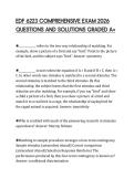 EDF 6223 COMPREHENSIVE EXAM 2026 QUESTIONS AND SOLUTIONS GRADED A&plus;