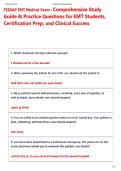 FISDAP EMT Medical Exam &colon; Comprehensive Study  Guide & Practice Questions for EMT Students&comma;  Certification Prep&comma; and Clinical Success
