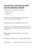 EDF 6224 FINAL EXAM 2026 EXAM SCRIPT PRACTICE RESPONSES APPROVED