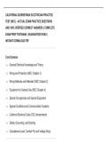 CALIFORNIA JOURNEYMAN ELECTRICIAN PRACTICE  TEST &lpar;NEC&rpar; &ndash; ACTUAL EXAM PRACTICE QUESTIONS  AND 100&percnt; VERIFIED CORRECT ANSWERS &vert; COMPLETE  EXAM PREP TESTBANK &vert; GUARANTEED PASS &vert;  INSTANT DOWNLOAD PDF