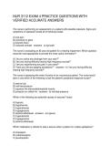 NUR 3112 EXAM 4 PRACTICE QUESTIONS WITH VERIFIED ACCURATE ANSWERS
