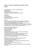 NUR 3112 EXAM 3 VERIFIED ACCURATE STUDY GUIDE
