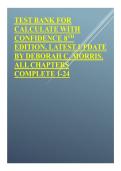 TEST BANK FOR CALCULATE WITH CONFIDENCE 8TH EDITION LATEST UPDATE WITH DEBORAH C&period; MORRIS&period; ALL CHAPTERS COMPLETE 1-24&period;pdf