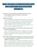 NURS 190 QUIZ 5&period;0 CERTIFICATION SCRIPT 2026 QUESTIONS WITH SOLUTIONS GRADED A&plus;