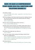 NURS 190 QUIZ 5&period;0 COMPREHENSIVE STUDY GUIDE 2026 FULL QUESTIONS AND SOLUTIONS GRADED A&plus;