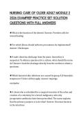 NURSING CARE OF OLDER ADULT MODULE 2 2026 EXAMPREP PRACTICE SET SOLUTION QUESTIONS WITH FULL ANSWERS