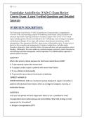 Ventricular Assist Device &lpar;VAD-C&rpar; Exam Review Course Exam &vert; Latest Verified Questions and Detailed Answers 