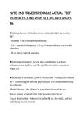 NYPD 2ND TRIMESTER EXAM 3 ACTUAL TEST 2026 QUESTIONS WITH SOLUTIONS GRADED A&plus;
