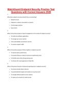 WatchGuard Endpoint Security Practice Test Questions with Correct Answers 2026