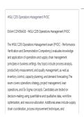 WGU C215 Operations Management EXAM ACTUAL EXAM ALL QUESTIONS AND CORRECT ANSWERS LATEST UPDATE THIS YEAR-JUST RELEASED&period;pdf