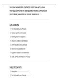 CALIFORNIA SWIMMING POOL CONTRACTOR LICENSE EXAM &ndash; ACTUAL EXAM PRACTICE QUESTIONS AND 100&percnt; VERIFIED CORRECT ANSWERS &vert; COMPLETE EXAM PREP TESTBANK &vert; GUARANTEED PASS &vert; INSTANT DOWNLOAD PDF
