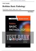 Test Bank - Robbins Basic Pathology 10th Edition &lpar;Kumar&comma; 2018&rpar;&comma; Chapter 1-24&vert; All Chapters