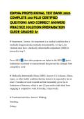 EDPNA PROFESSIONAL TEST BANK 2026 COMPLETE 250 PLUS CERTIFIED QUESTIONS AND CORRECT ANSWERS PRACTICE SOLUTION PREPARATION GUIDE GRADED A&plus;