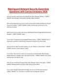 Watchguard Network Security Essentials Questions with Correct Answers 2026