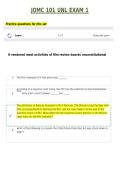 JOMC 101 UNL EXAM 1 STUDY QUESTIONS &vert;GUARANTEED ACCURATE ACTUAL ANSWERS &vert;VERIFIED