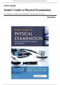 Test Bank - Seidel&rsquo;s Guide to Physical Examination 9th Edition &lpar;Ball&comma; 2019&rpar;&comma; Chapter 1-26&vert; All Chapters