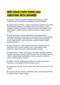 EENT EXAM STUDY GUIDE 2026 QUESTIONS WITH ANSWERS