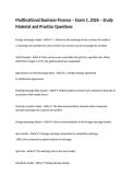 Multinational Business Finance &ndash; Exam 1&comma; 2026 &ndash; Study Material and Practice Questions