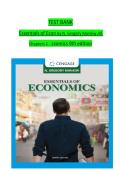 Test Bank for Essentials of Economics&comma; 8th Edition provides comprehensive chapter‑by‑chapter exam questions designed to assess students&rsquo; understanding of core micro‑ and macroeconomic principles&period;