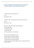 TRAFFIC SUPERVISOR EXAM QUESTIONS AND ANSWERS &vert; 2026 NEW UPDATE &vert; WITH COMPLETE SOLUTION&period;