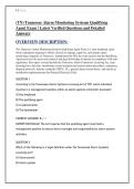 &lpar;TN&rpar; Tennessee Alarm Monitoring Systems Qualifying Agent Exam &vert; Latest Verified Questions and Detailed Answers