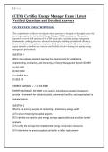 &lpar;CEM&rpar; Certified Energy Manager Exam &vert; Latest Verified Questions and Detailed Answers