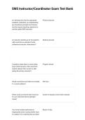EMS InstructorCoordinator Exam Test Bank and Final Exam Review Questions and Answers 2026