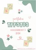 TPF3703 Assignment 3 Portfolio 2026 - Due September 2026 &lpar;FULL PORTFOLIO &rpar;