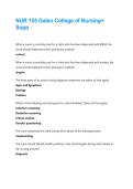 NUR 155 Galen College of Nursing&plus; Supp Questions With Correct Solutions&comma; Already Passed&excl;&excl;