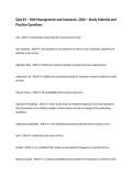 Quiz -1 &ndash; Risk Management and Insurance&comma; 2026 &ndash; Study Material and Practice Questions