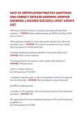 ASCP CG CERTIFICATION PRACTICE QUESTIONS  AND CORRECT DETAILED ANSWERS &lpar;VERIFIED  ANSWERS&rpar; &vert; ASSURED SUCCESS&vert;&vert; LATEST UPDATE  2027