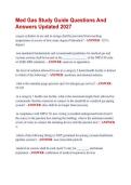 Med Gas Study Guide Questions And  Answers Updated 2027