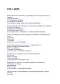 CCLE 2026 QUESTIONS AND ANSWERS