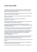 CCLE Exam 2026 Questions and Answers
