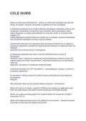 CCLE GUIDE QUESTIONS WITH CORRECT ANSWERS