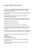EXAM 1 MED-SURG NU155  2026 QUESTIONS AND ANSWERS WITH COMPLETE SOLUTION