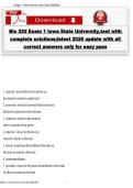 BIO 255 Exam 1 &ndash; Iowa State University &vert; Anatomy & Physiology &vert; Verified Questions & Complete Solutions &vert; Latest Update 2026 &vert; A&plus; Study Guide