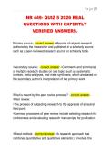 NR 449- QUIZ 5 2026 REAL  QUESTIONS WITH EXPERTLY  VERIFIED ANSWERS&period; 