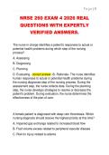 NRSE 260 EXAM 4 2026 REAL  QUESTIONS WITH EXPERTLY  VERIFIED ANSWERS&period; 