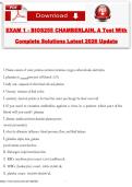 EXAM 1 BIOS255 &ndash; Chamberlain University &vert; Anatomy & Physiology III &vert; Complete Solutions & Verified Answers &vert; Latest Update 2026 &vert; A&plus; Study Guide