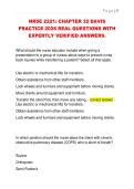 NRSE 2221&colon; CHAPTER 32 DAVIS  PRACTICE 2026 REAL QUESTIONS WITH  EXPERTLY VERIFIED ANSWERS&period; 