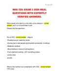 NSG 320&colon; EXAM 3 2026 REAL  QUESTIONS WITH EXPERTLY  VERIFIED ANSWERS&period;