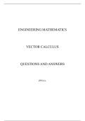 Vector Calculus Practice Questions and Answers