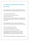 ATI CARDIAC QUESTIONS WITH COMPLETE SOLUTIONS 