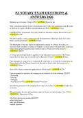 PA NOTARY EXAM QUESTIONS & ANSWERS 2026