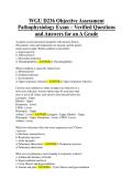 WGU D236 Objective Assessment Pathophysiology Exam &ndash; Verified Questions and Answers 
